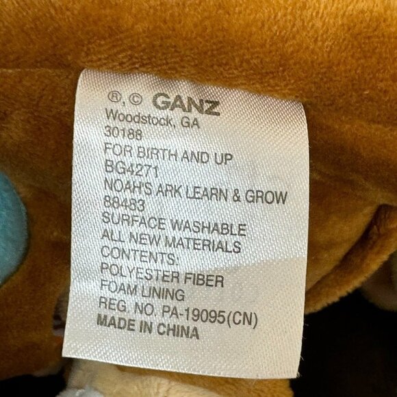 Baby Ganz Collection Noah's Ark 4 Stuffed Animal Toys Interactive Multicolor - Picture 7 of 7